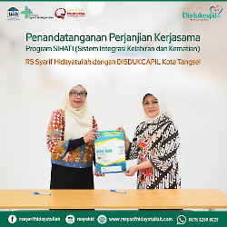 PENANDATANGANAN PERJANJIAN KERJASAMA PROGRAM SIHATI DISDUKCAPIL KOTA TANGSEL